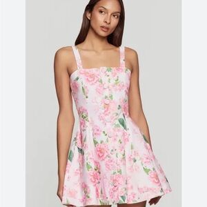 Generation Love Whitney Floral Linen Dress in Pink Petal Dream Revolve
